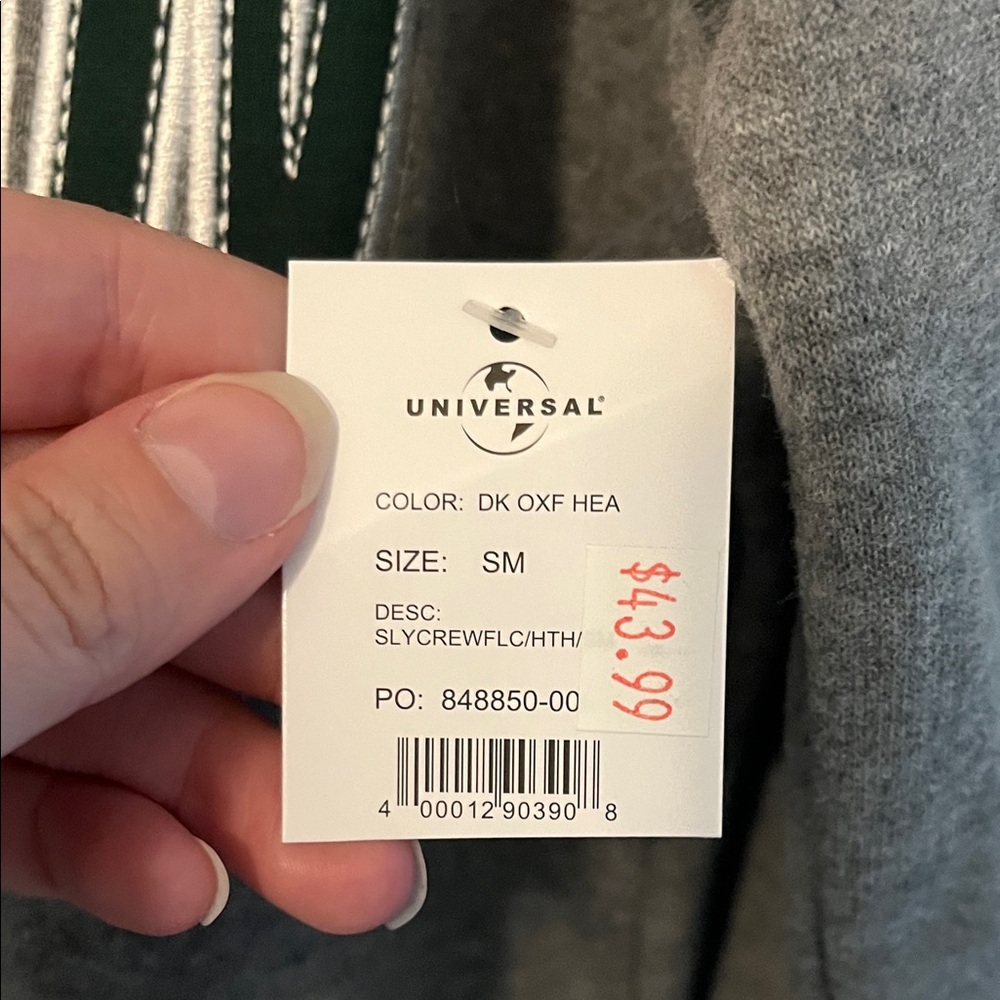 Slytherin Gray Crewneck Sweatshirt - Picture 4 of 5